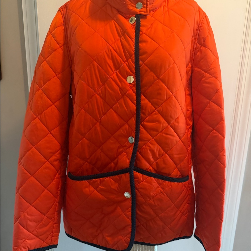 Women's C Wonder Quilted Orange Jacket